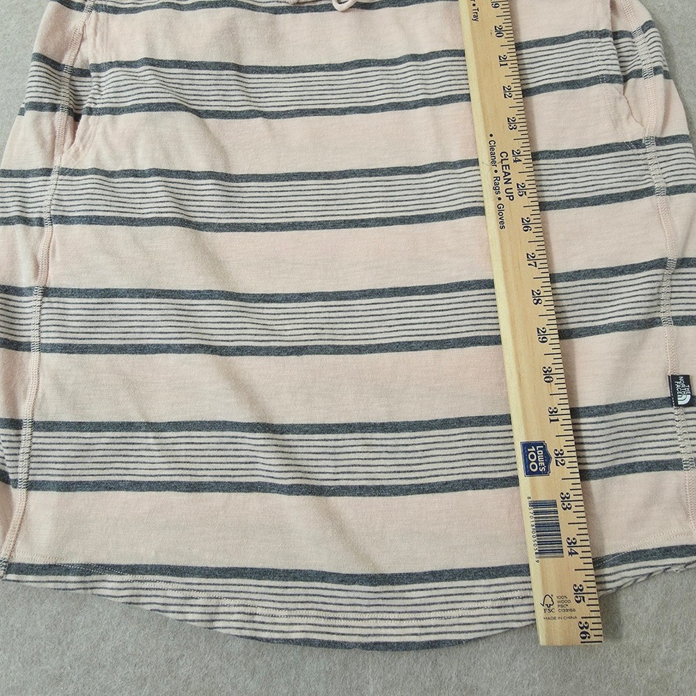 The North Face Sand Scape Tank Dress Sz L Pink Stripe Outdoor Hiking Pocket - Picture 12 of 13